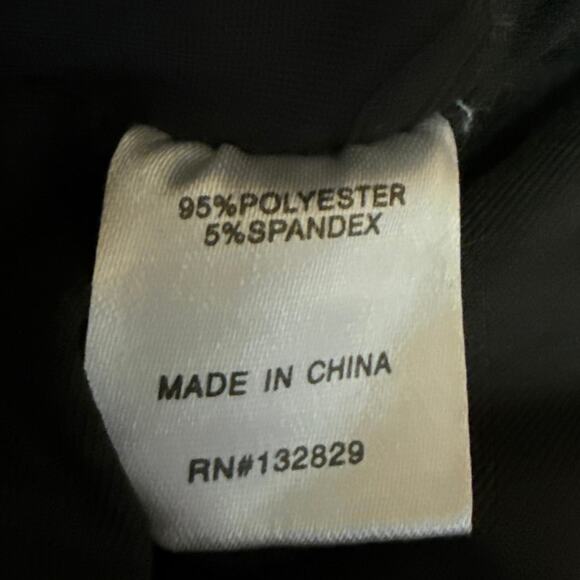 Superdown Martyna Black Long Sleeve V-Neck Ruched Draped Mini Bodycon Dress Sz S - Picture 5 of 5